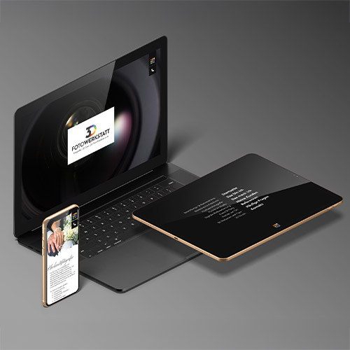 Webdesign für 3D Fotowerkstatt